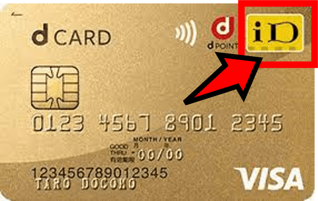 クレジットカードと一体型のiDのイメージ